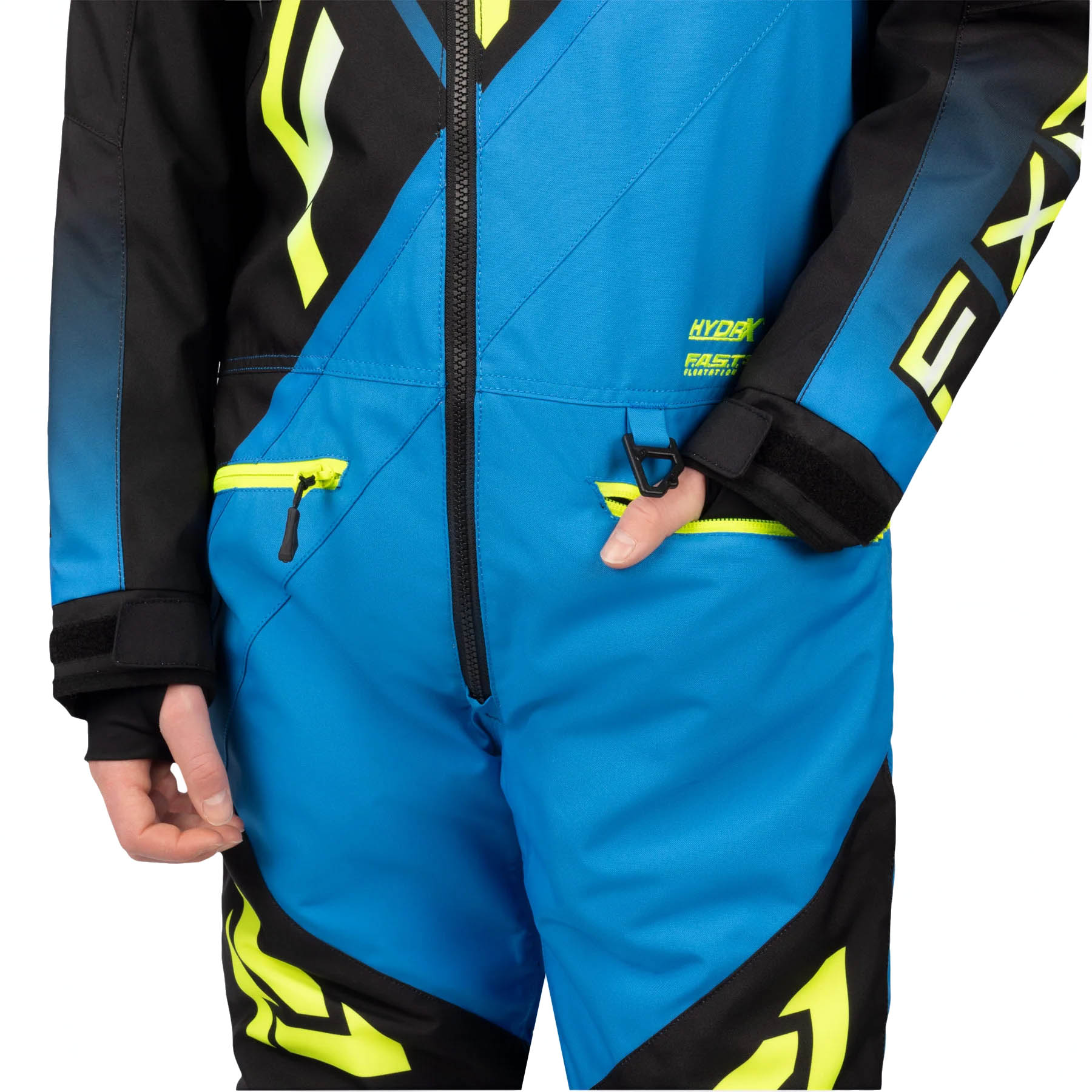 Комбинезон для снегохода (детский) FXR CX №6 blue-black (текстиль) (12Y) Комбинезон для снегохода (детский) FXR CX №6 blue-black (текстиль) (12Y)